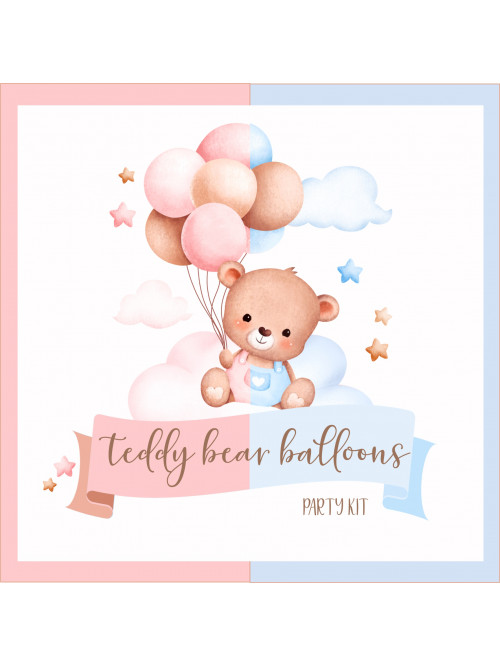 Teddy Bear Digital Party Kit