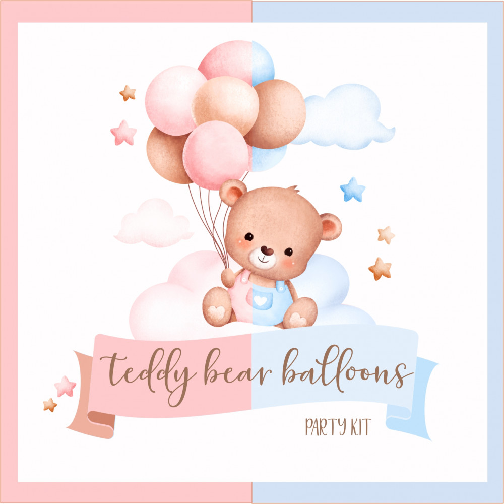 Teddy Bear Digital Party Kit
