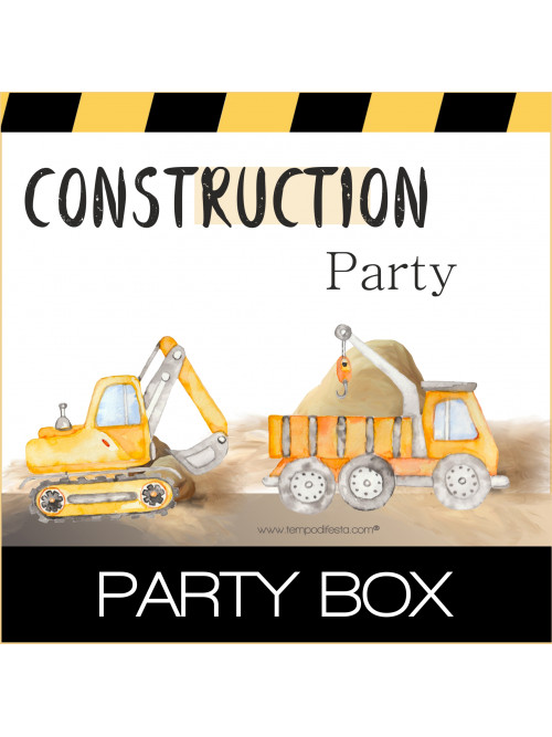 Vehículos de construcción fiesta personalizada