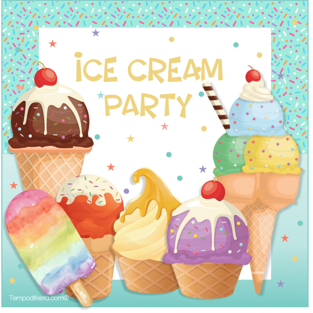 Ice Cream Digital Party Kit