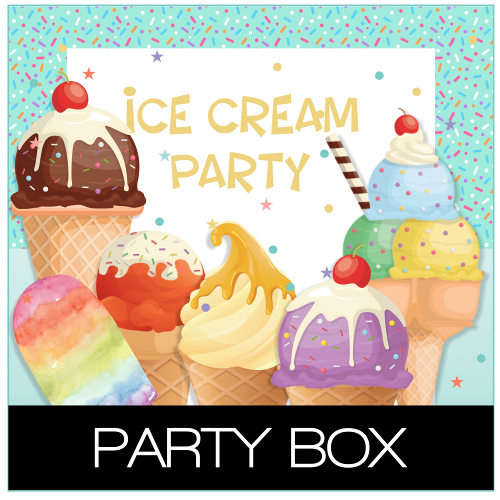 Ice Cream customized party kit