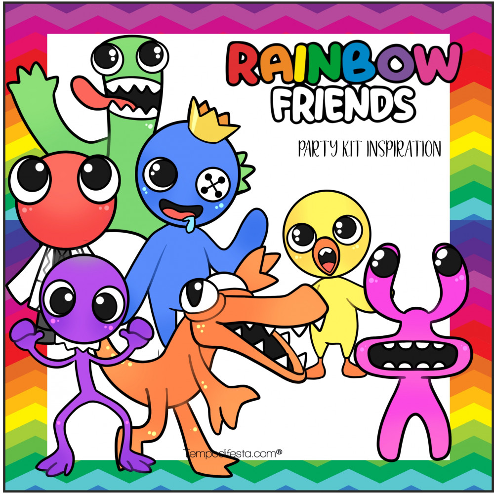 Rainbow Friends Party Ideas, Photo 7 of 12 in 2023