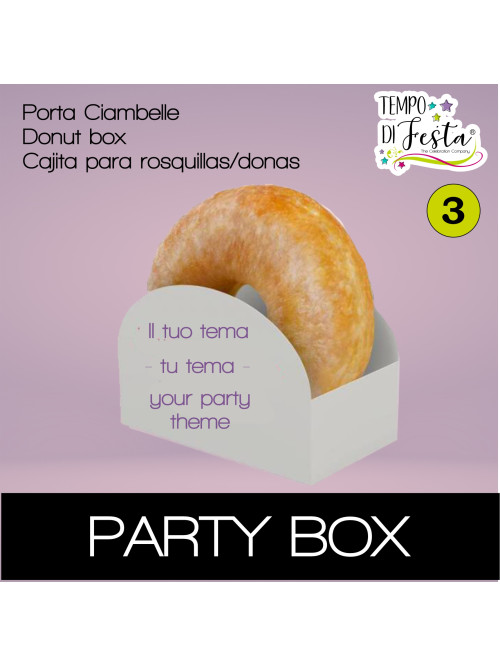 Donut Box themed customized