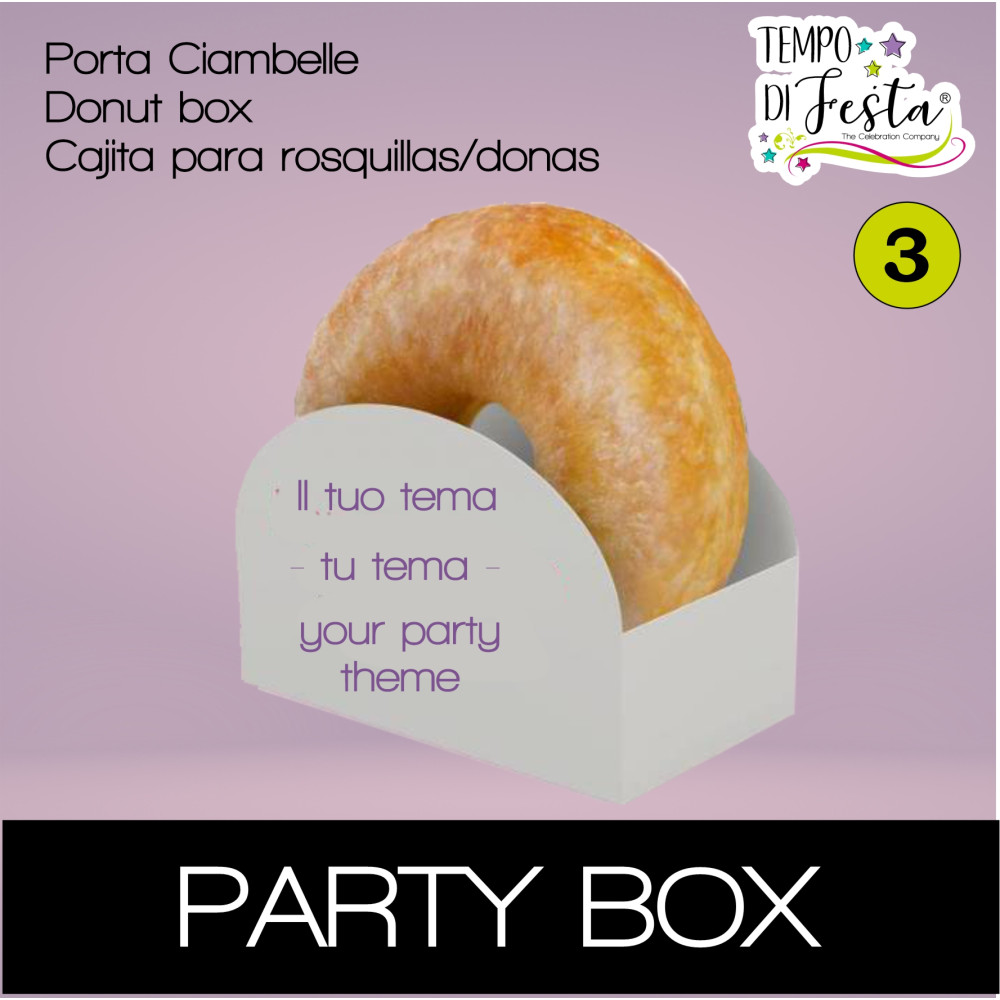 Donut Box themed customized