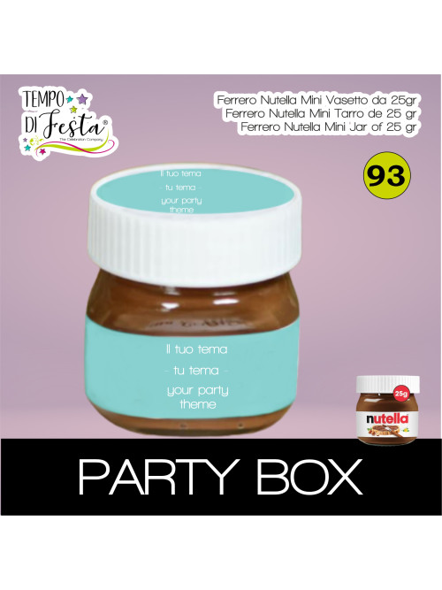 Nutella 25 g mini jar customized