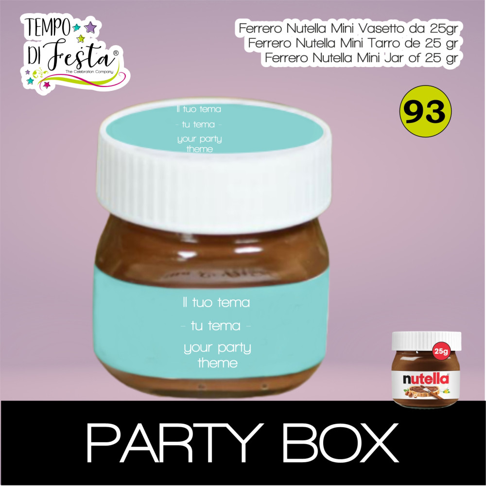 Nutella 25 g mini jar customized