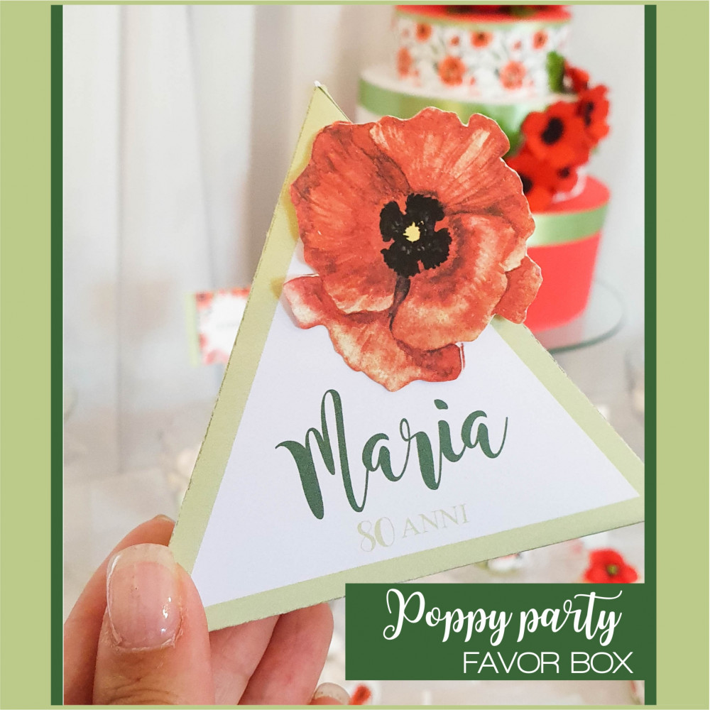 POPPY CUSTOMIZED FAVOR BOX