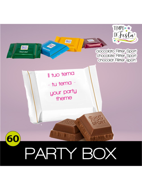 chocolate Ritter sport mini personalizado