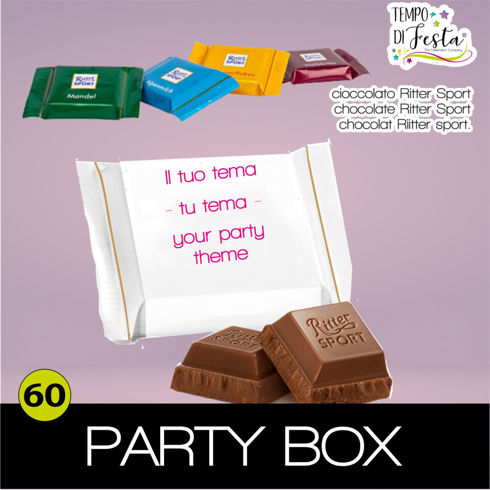 chocolate Ritter sport mini personalizado