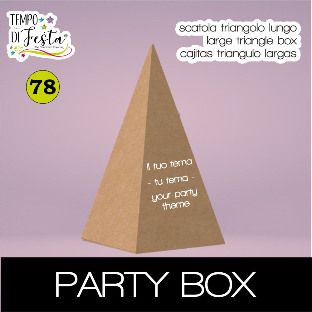 caja dulcera triangulo personalizada