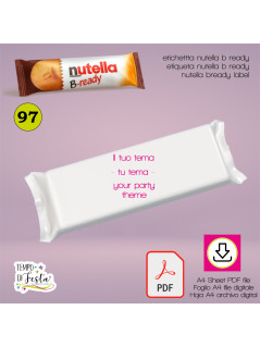 Etichetta Nutella b Ready personalizzata