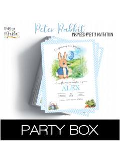 Peter Rabbit invitaciones en papel