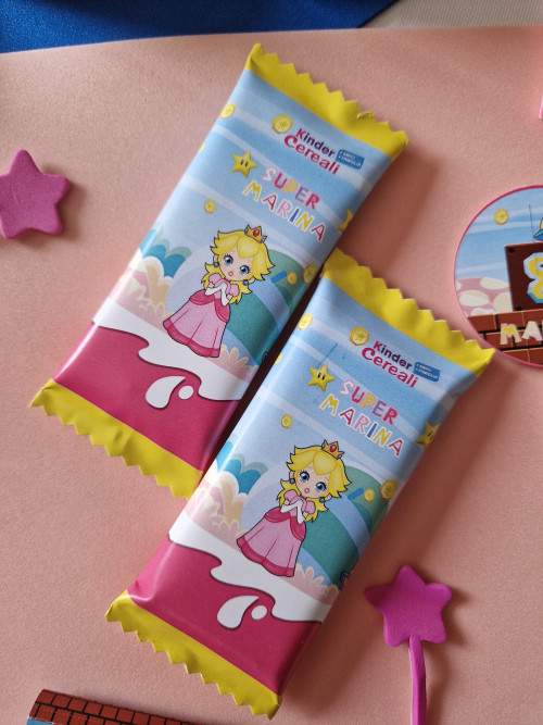 Principessa Peach kinder cereali personalizzati