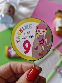 topper personalizzato tema Arrampicata