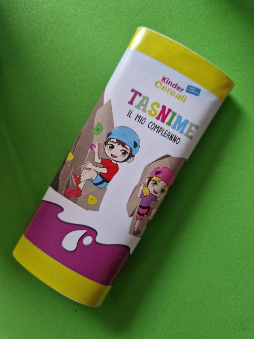 kinder cereali personalizzati tema Arrampicata