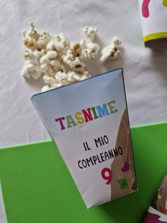 scatolina pop corn personalizzata tema Arrampicata