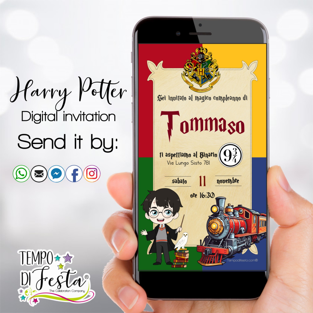 Harry Potter Invitación digital para WhatsApp