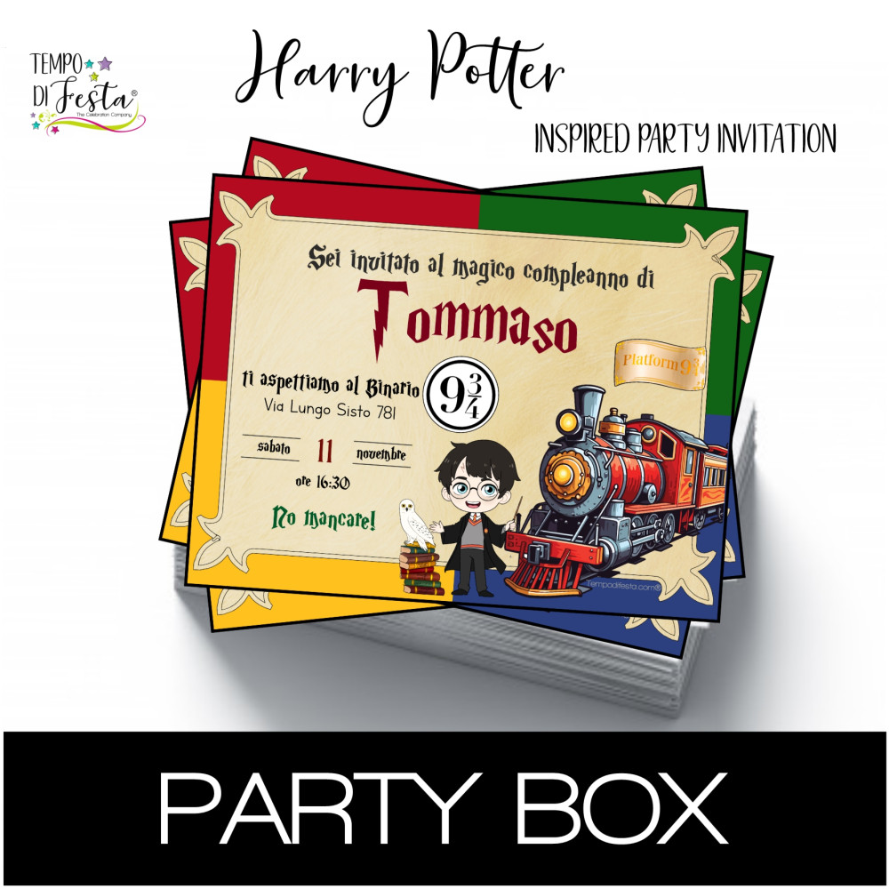 Harry Potter Invitaciones de papel