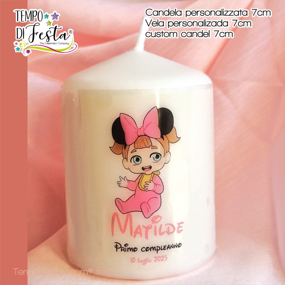 Customized candle 7 cm