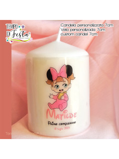 Vela personalizada 7 cm