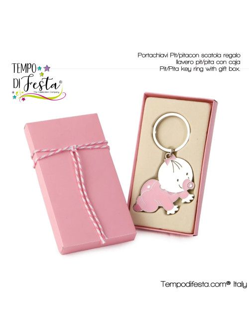 Pit/pita key ring with gift box