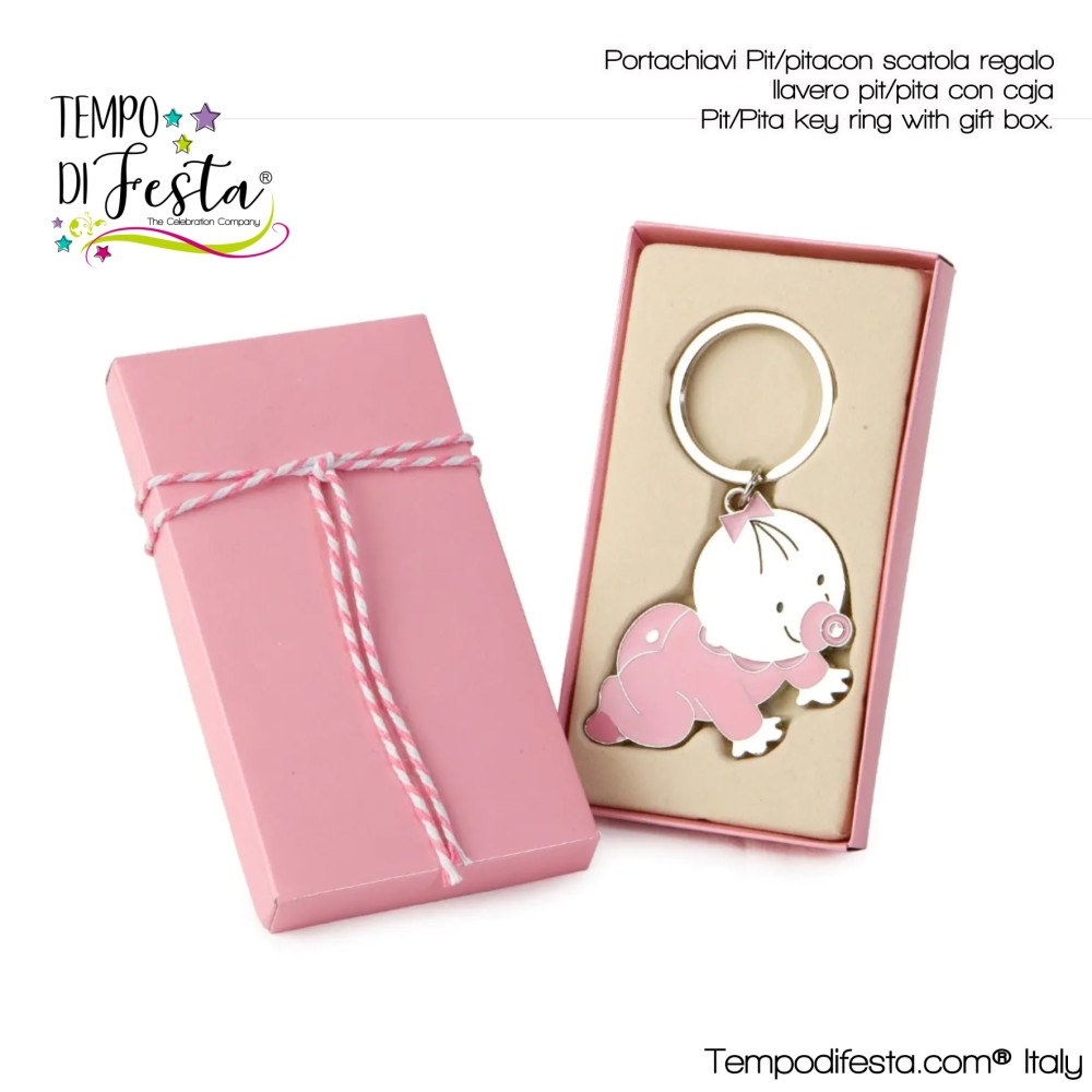 Pit/pita key ring with gift box