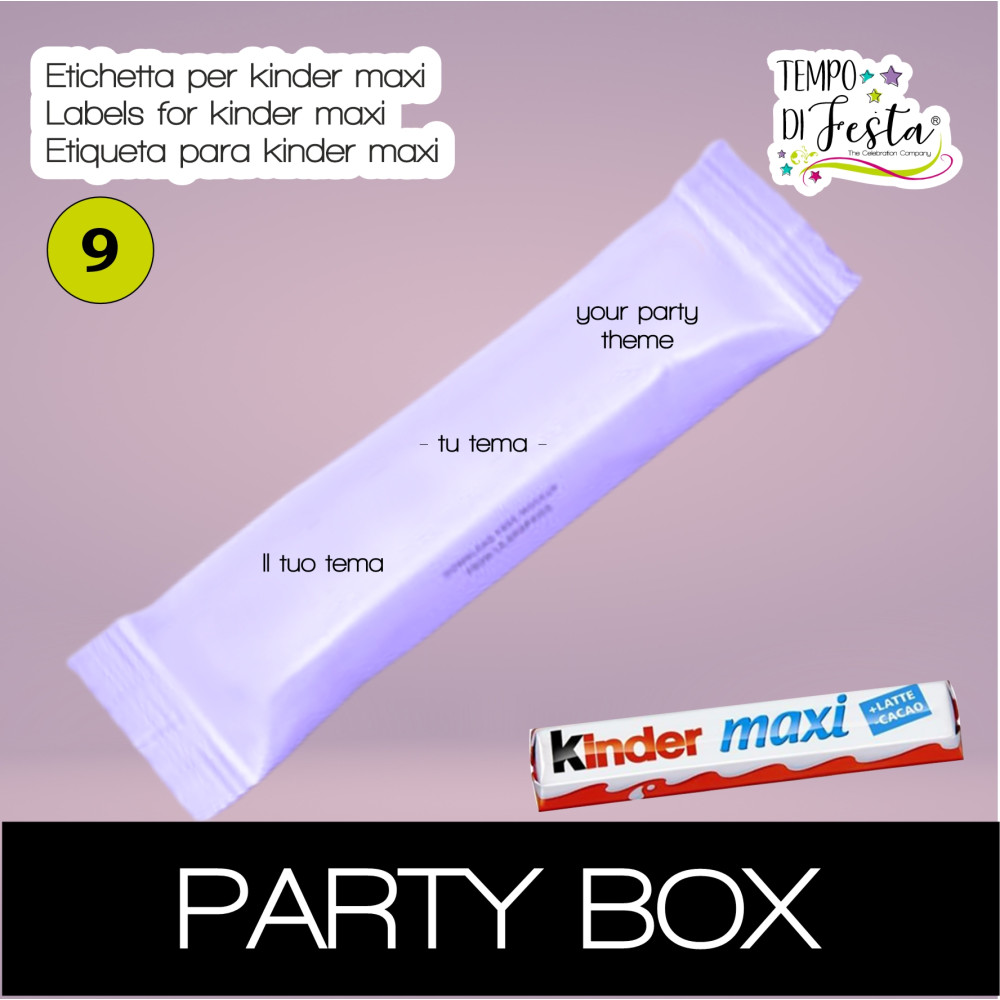 Kinder maxi personalizzata a tema