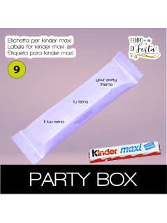 Kinder maxi personalizzata a tema