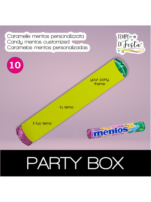 Caramelle mentos personalizzati a tema