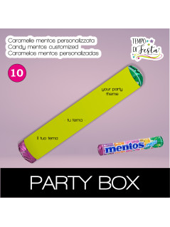 Caramelle mentos personalizzati a tema