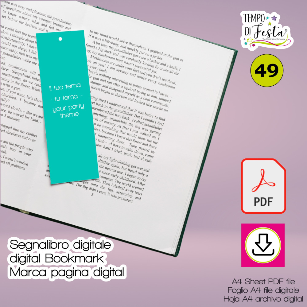 DIGITAL BOOKMARK  CUSTOMIZED