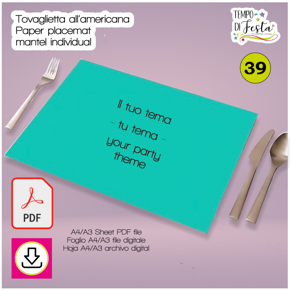 DIGITAL PAPER PLACEMATS...