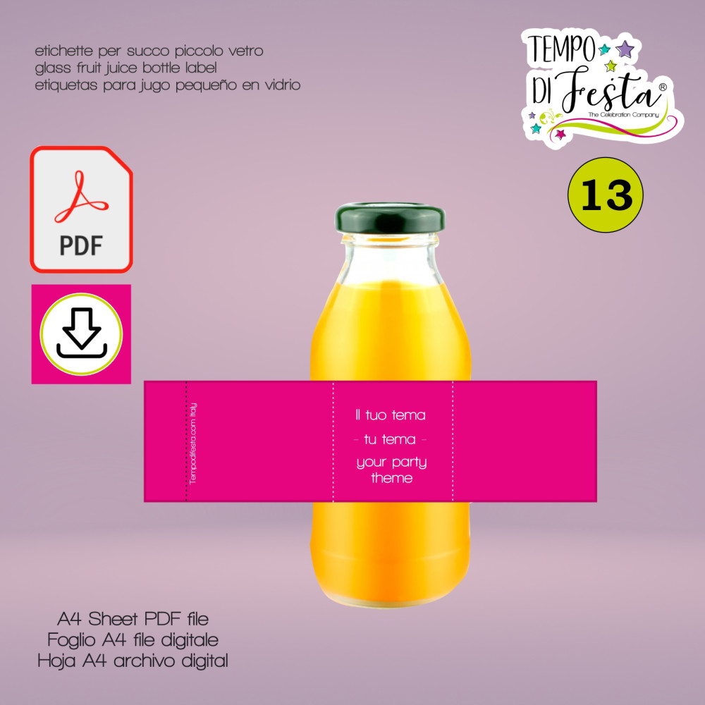 digital fruit juice labels...