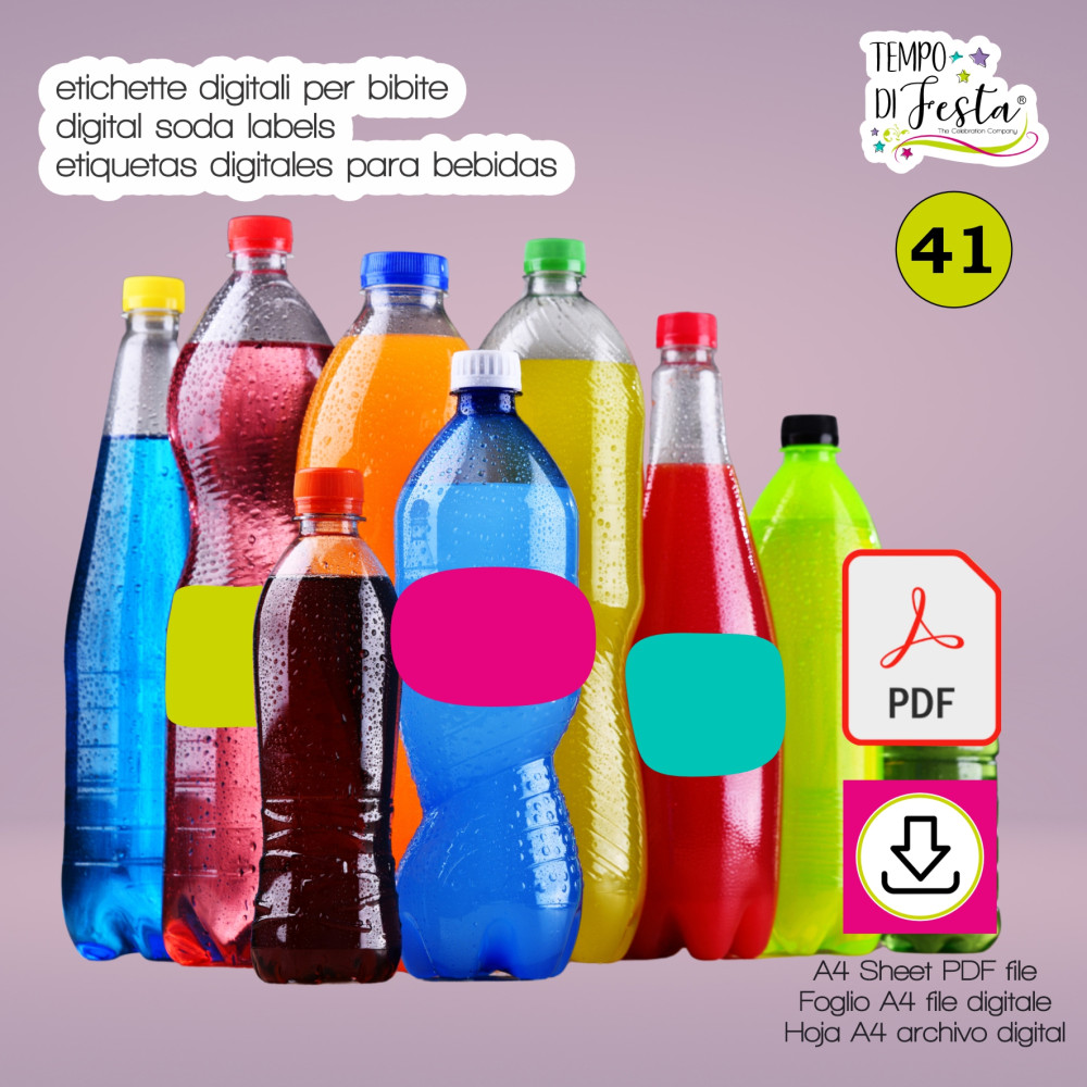 DIGITAL SODA LABELS CUSTOMIZED