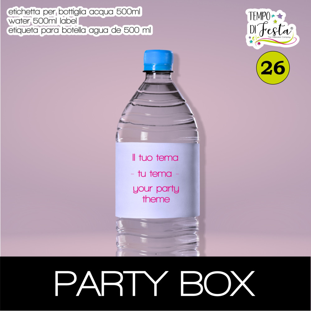 WATER BOTTLE LABEL CUSTOMIZED