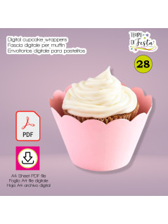 Cupcake wrappers digitali personalizzati