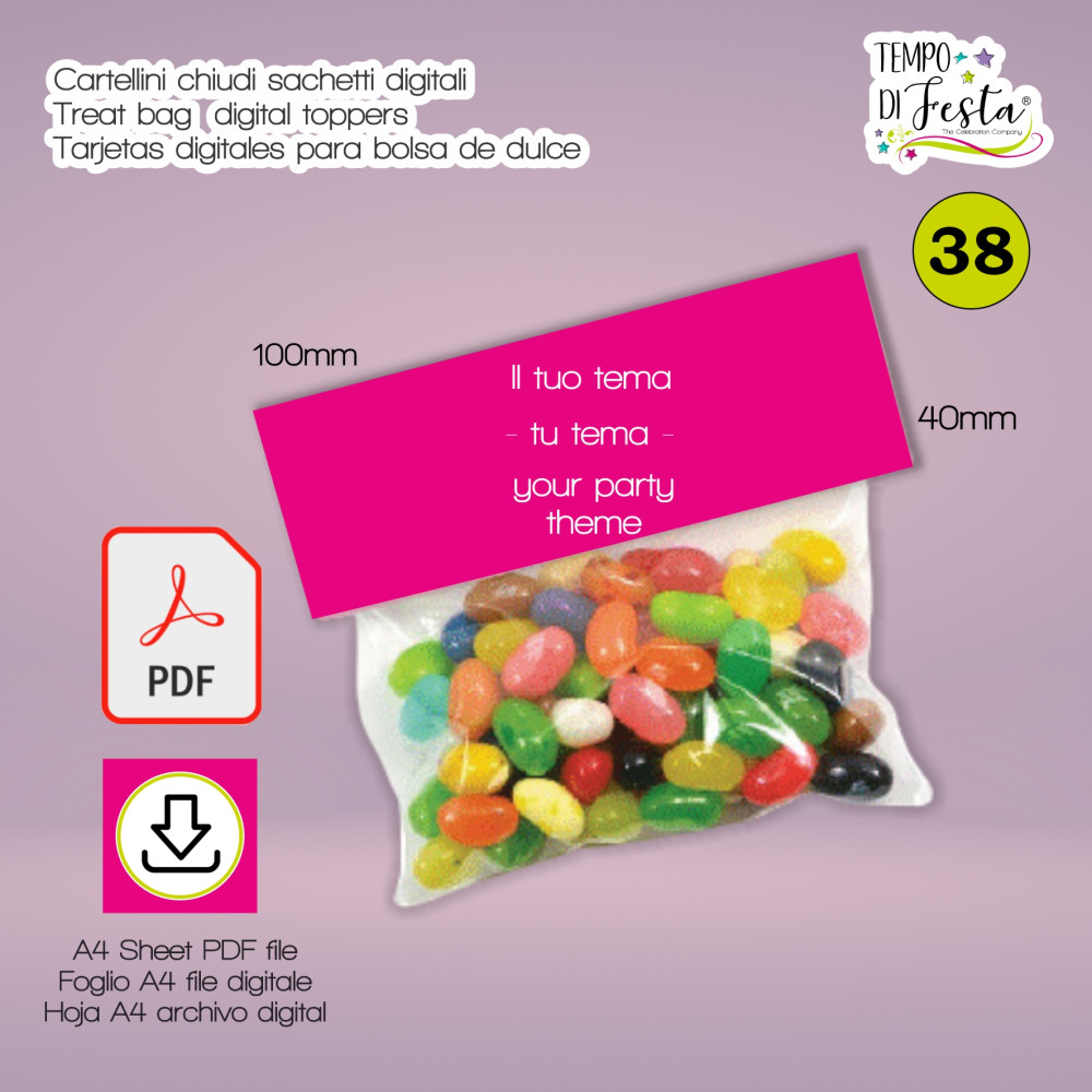 TREAT BAG DIGITAL TOPPERS...