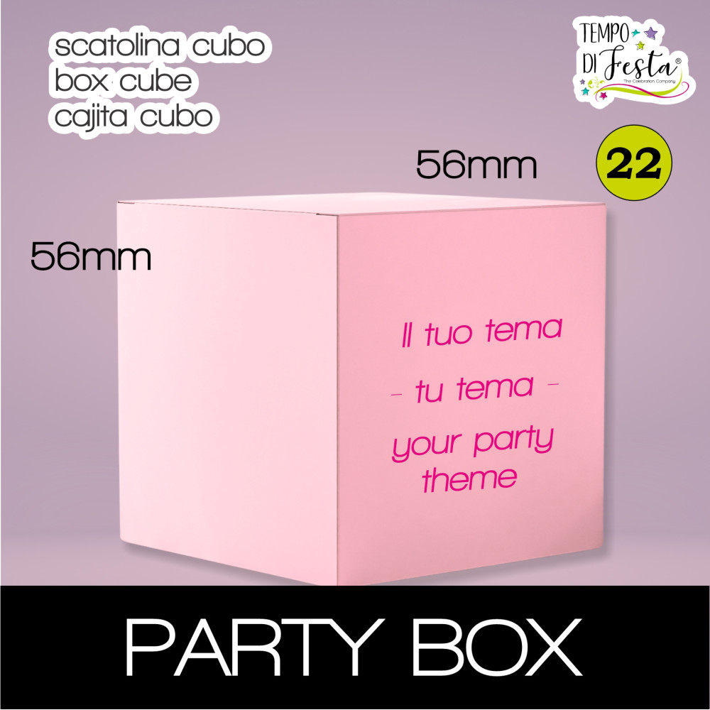 FAVOR BOX CUBE CUSTOMIZED