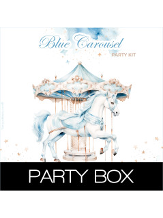 Carrusel azul fiesta personalizada