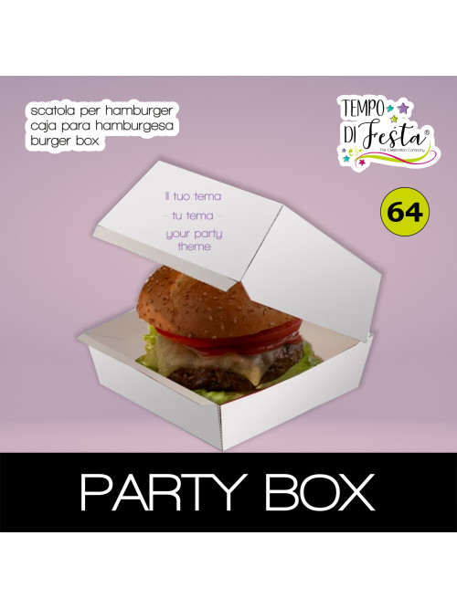 Caja de hamburguesas personalizada