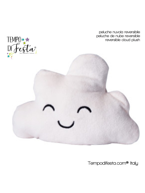 Peluche de nube reversible con etiqueta personalizada