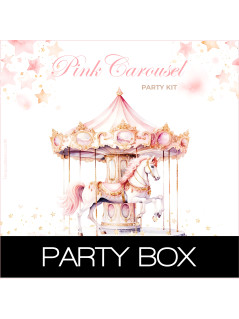 Customized pink carousel party