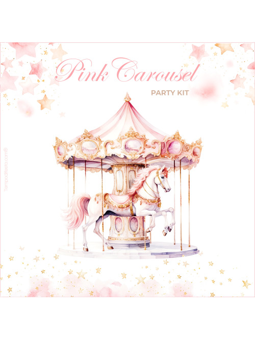 Carrusel rosa fiesta digital
