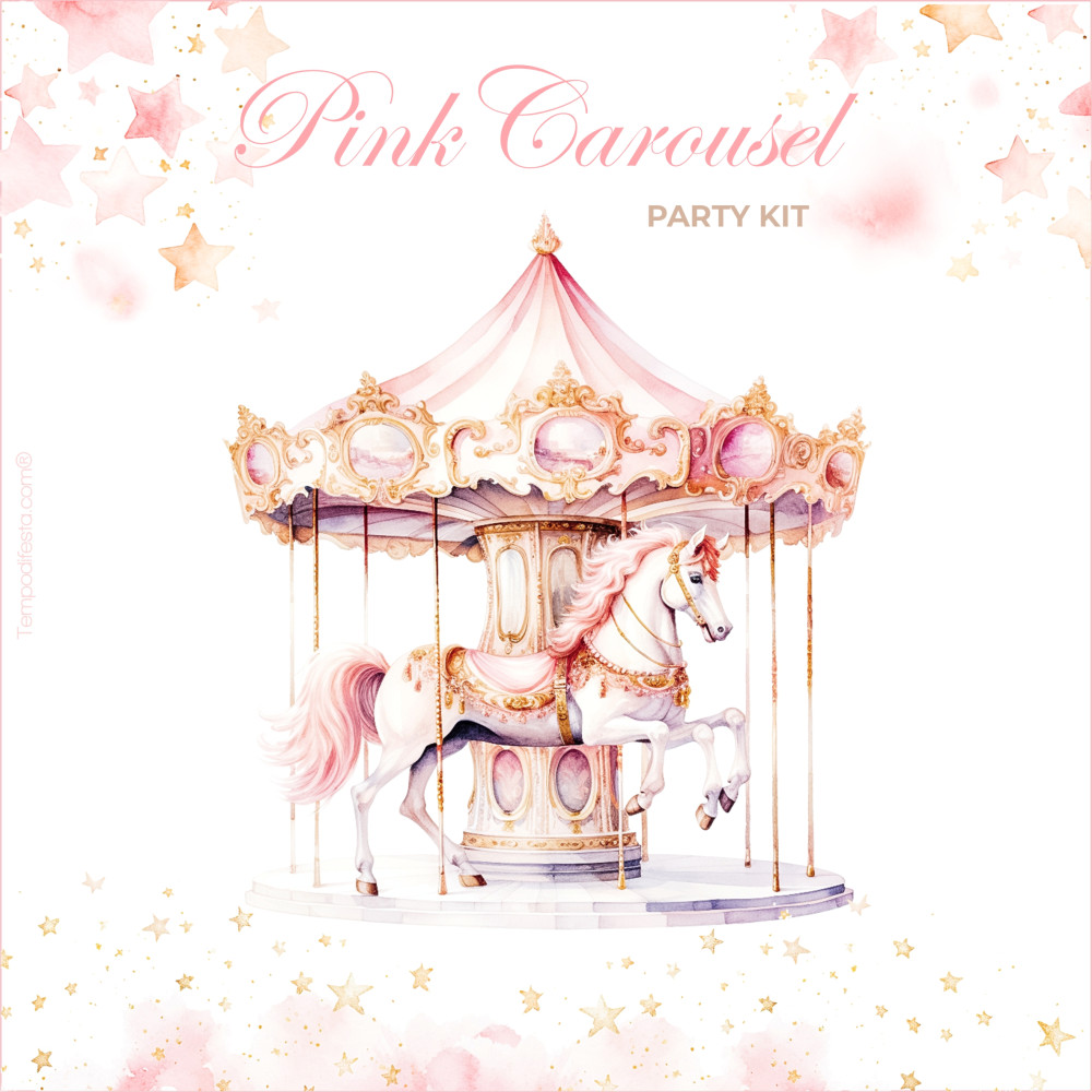 Carosello rosa party kit digitale