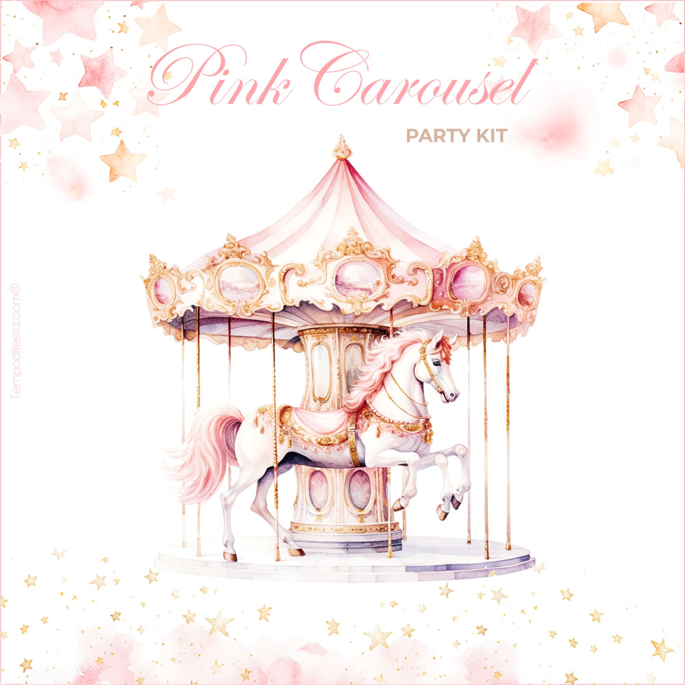 Carrusel rosa fiesta digital