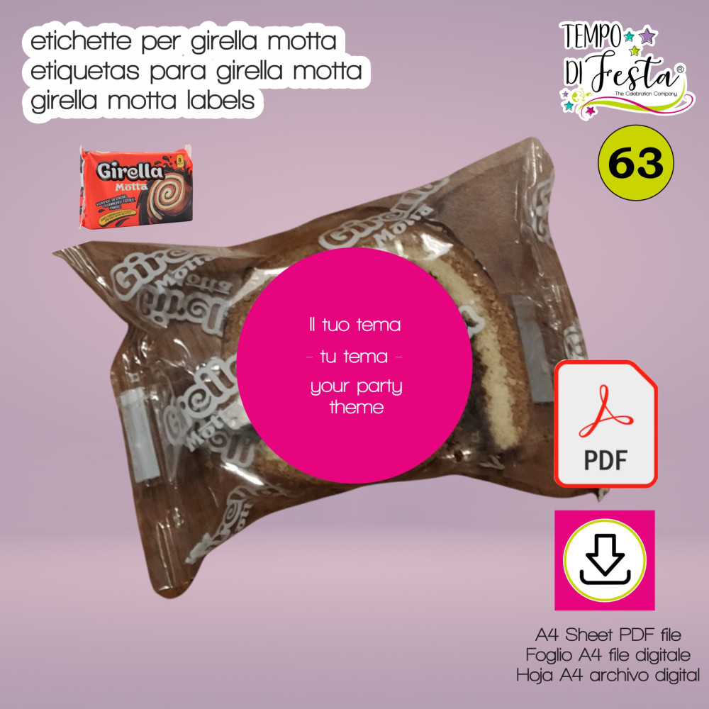 Girella Motta customized labels