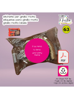 Etiquetas Girella Motta personalizadas