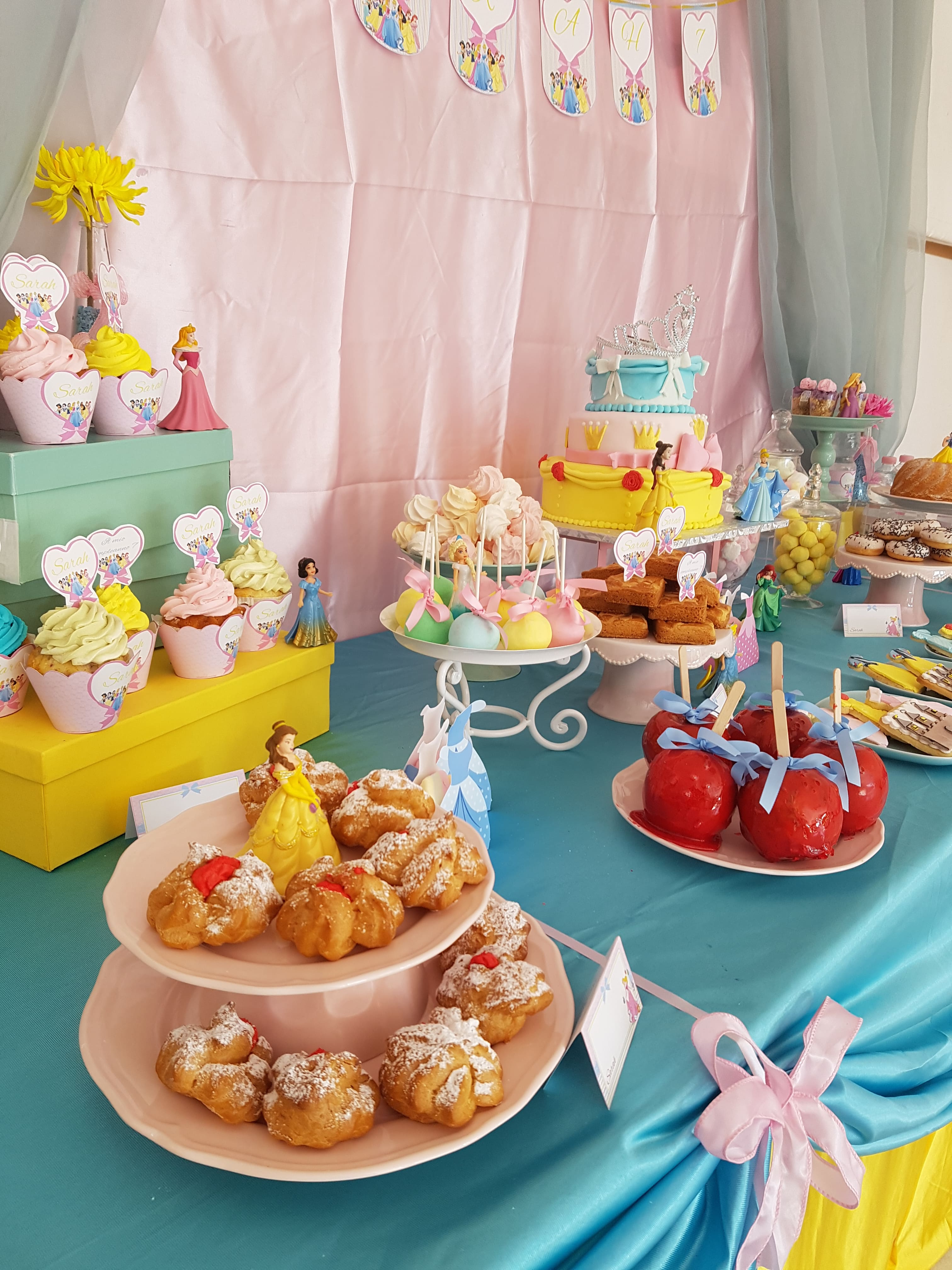 Kit tavolo torta principesse disney - allestimento fai da te