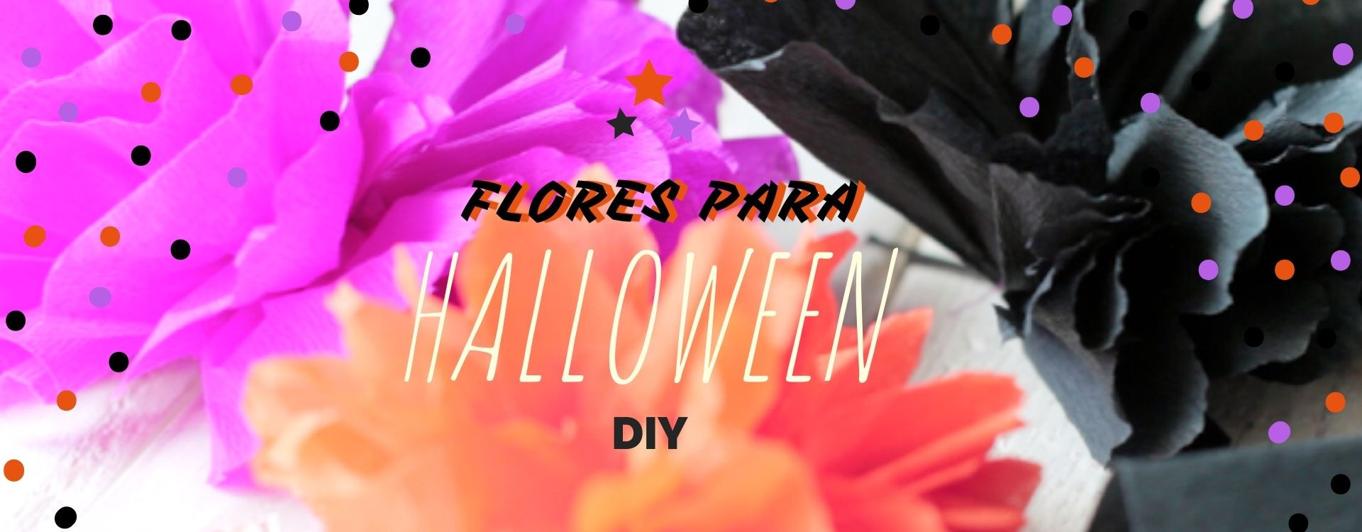 Como Hacer Flores de Papel para Halloween 21/10/2016