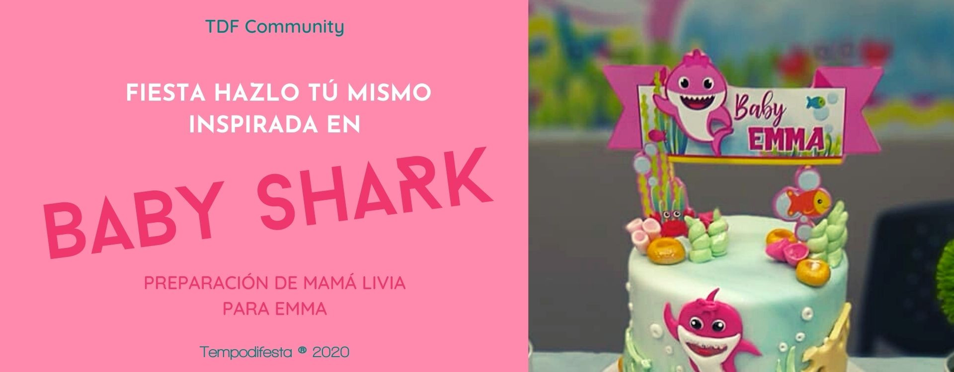 Increible Invitación de Cumpleaños de Baby Shark, Invitación de